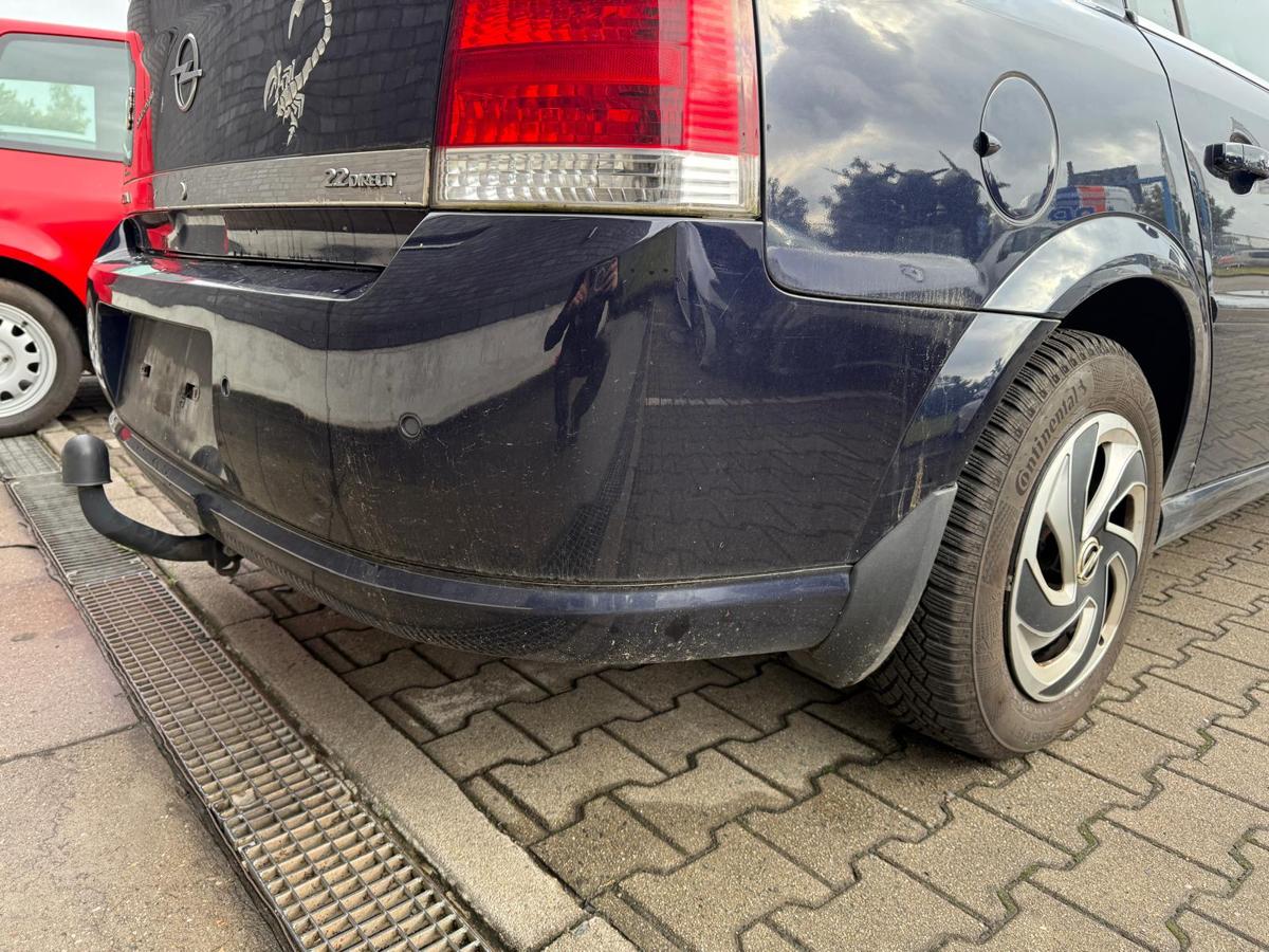 Opel Vectra C original Stoßstange Stoßfänger hinten 4BU Saturnblau Metallic BJ06
